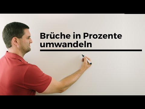 Brüche in Prozente umwandeln, Bruchrechnung | Mathe by Daniel Jung