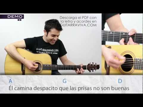 How to play Fito Soldadito Marinero chords tutorial on guitar by Fito Fitipaldis how to play