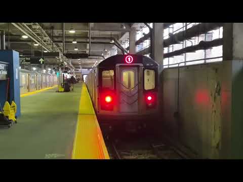 MTA Subway: IRT Lenox Line | R142 (1) Train at Harlem - 148th Street