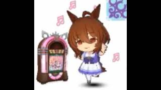 ウマ娘　ジュークボックスの横で踊るアグネスタキオン