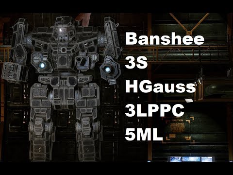 Mechwarrior Online : BNC-3S "Heavy Bear" (1xHGauss, 3xLPPC, 5xML, TC1)