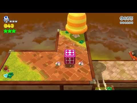 Super Mario 3D World (Switch) 6-6 100% Speedrun - Time: 56 (Former WR)