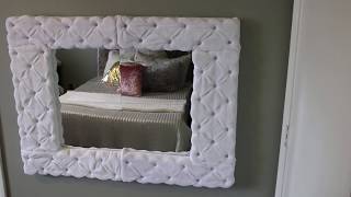 DIY Tufted Mirror!! Dollar Tree