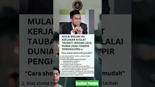 Download lagu 'KERJAKAN SHOLAT TAUBAT, Dosa Sebesar Apapun Akan Allah Ampuni!' #shorts #nasihatpendek mp3