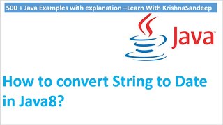 How to convert String to Date in java8?