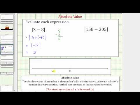 Ex: Determine the Absolute Value of a Difference |a-b|