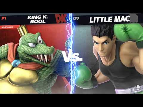 Crafty Smash Tournament: Round 3 - Methusela (King K Rool) Vs. Lvl 1 CPU (Cloud, Dedede, Little Mac)