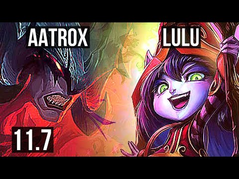 AATROX vs LULU (TOP) | 9/0/5, Legendary, Rank 14 | KR Challenger | v11.7