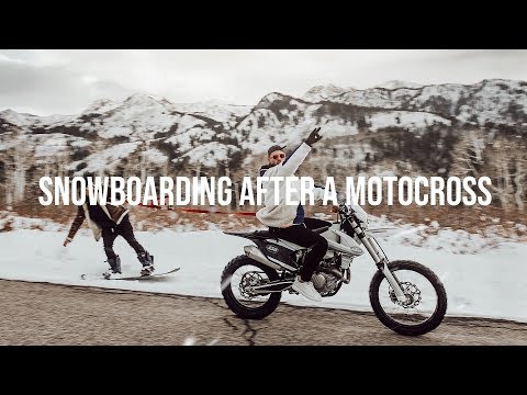 SNOWBOARDING AFTER A MOTOCROSS - VLOG 63
