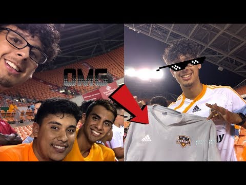 MEETING THE DYNAMO PLAYERS | GOT A FREE SHIRT