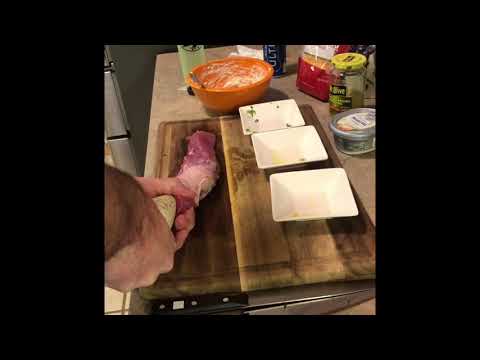 Bacon wrapped pork tenderloin!