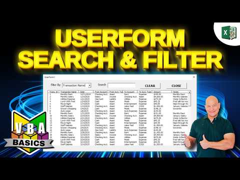 The Easiest Way To Search & Filter Data In A Userform WITHOUT Scrolling