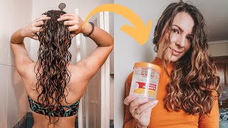 I've finally  found my best affordable gel for wavy hair! // Cantu gel on Wavy Hair