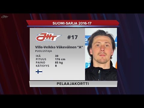 JHT Suomi-sarja 2016-17 pelaajakortti: Ville-Veikko Väkeväinen