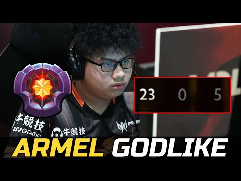 ARMEL GODLIKE MASTER TIER - 23 KILLS 0 DEATH TEMPLAR DOTA 2