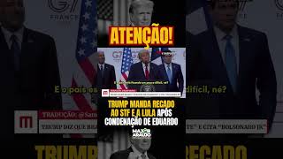 🚨TRUMP APÓS CONDENAÇÃO DE FLÁVIO: “NINGUÉM JOGA MAIS PESADO QUE OS EUA” #shorts