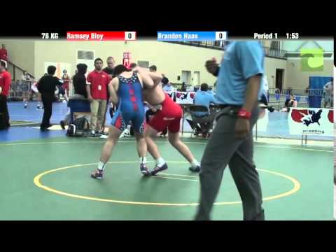 FILA Cadet 76 KG Ramsey Bloy vs. Brandon Haas