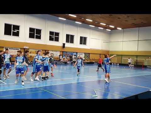 JcTED.cz v terénu! Florbal - play off Milevsko - Kralupy (nešťastný vlastní gól hostí v power play)