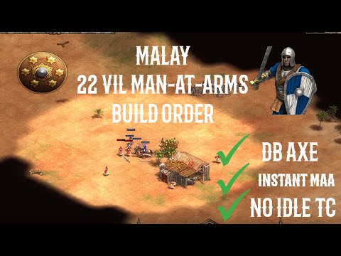 Malay 22 villager man-at-arms rush build order