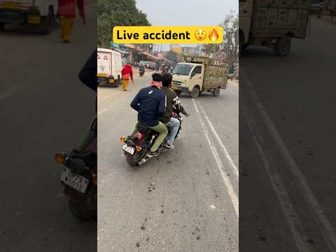 Royal enfield accident 😲 #crash #viral #accident