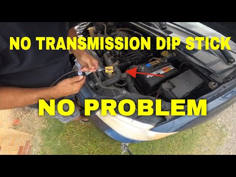 How to check transmission fluid on any VEHICLE with no DIP STICK