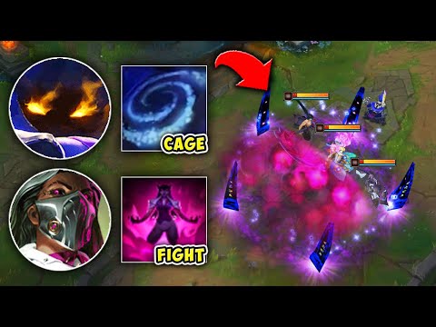 WE CREATED A CAGE OF DEATH WITH VEIGAR + RENATA! (PULL INTO STUN) - League of Legends