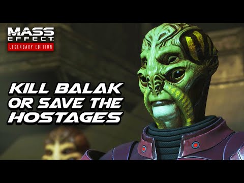 Kill Balak or Save the Hostages (Both Choices)  - Mass Effect 1 Legendary Edition