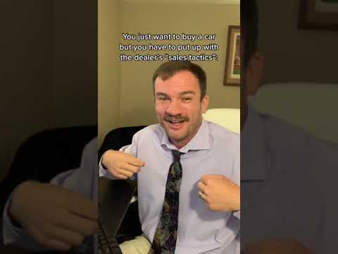 POV: You are trying to buy a car at the dealership