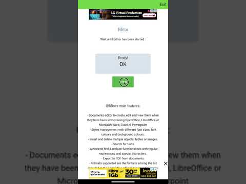 AndrOffice Lite DOC XLS PPT Video