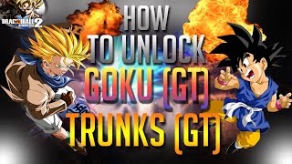 HOW TO UNLOCK GT GOKU AND GT TRUNKS | DRAGON BALL XENOVERSE 2