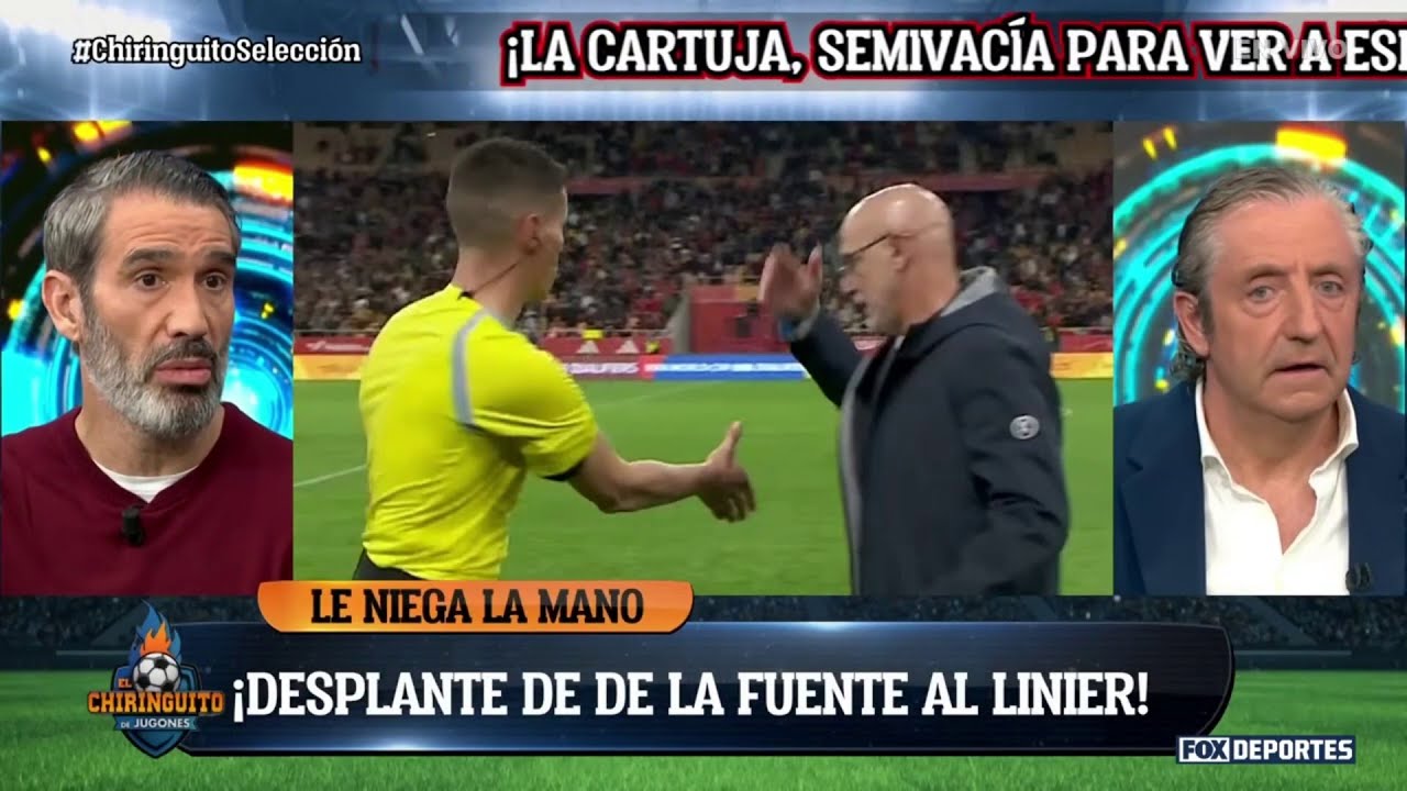 ¿Se equivocó LUIS DE LA FUENTE? 😳💥 Molestia total del técnico de ESPAÑA | El Chiringuito