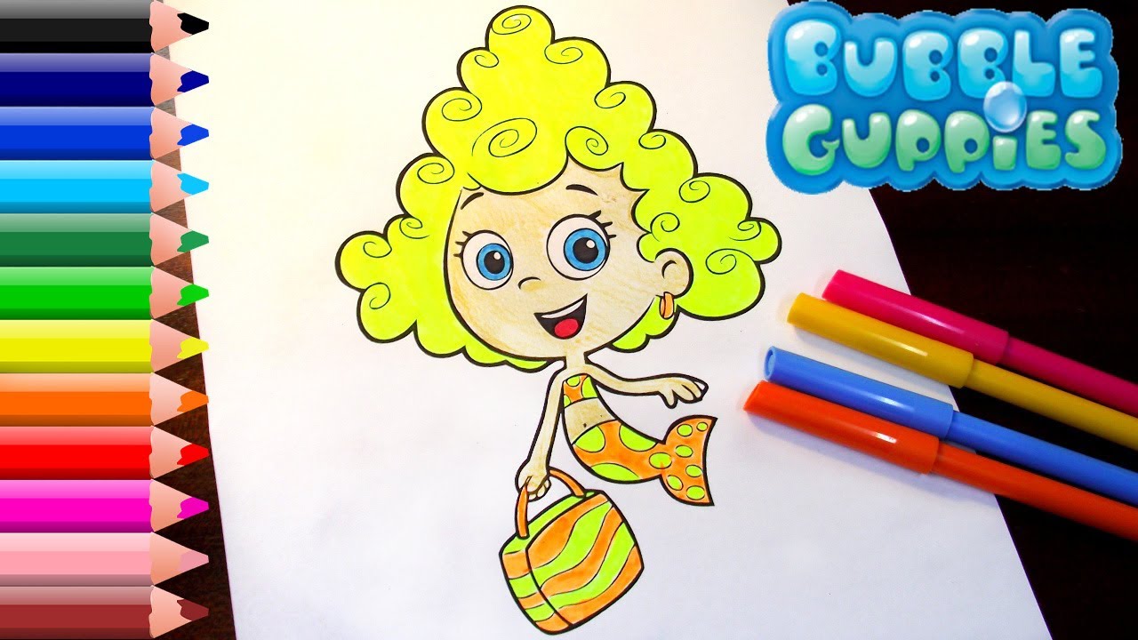 Bubble Guppies Coloring Pages for kids // Bubble Guppies Deema Coloring Book