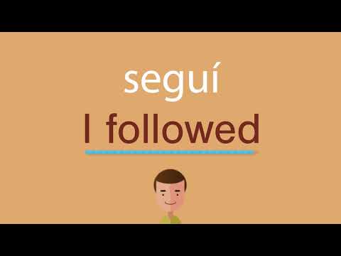 Cómo se dice seguí en inglés