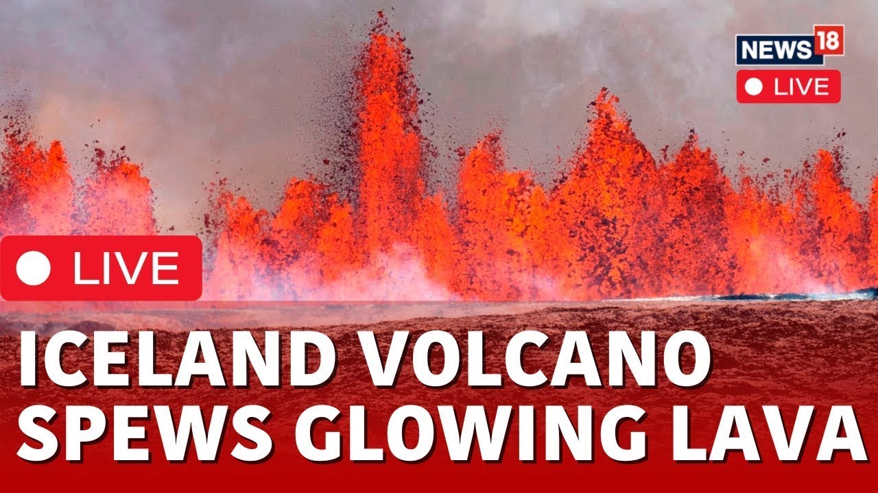 Iceland Volcano Eruption LIVE | Volcano Erupts In Iceland's Reykjanes Peninsula LIVE | N18G
