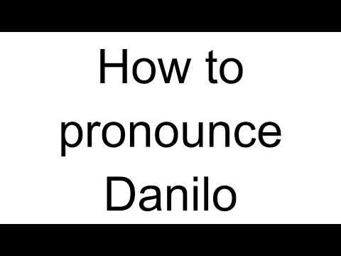 How to Pronounce Danilo (Italian)