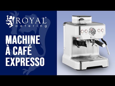 Vidéo - Machine à café expresso - 20 bars - Réservoir de 2,5 l