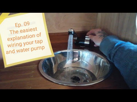 Easiest simple way to connect & wire your tap & water pump. #vanlife #waterpump #vanbuild #camper