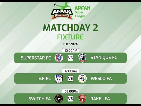 E.K FC VS WESCO FA - APFAN Super League 2024 - Week 2