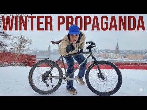 Winter Propaganda - Stockholm Snow Cycling