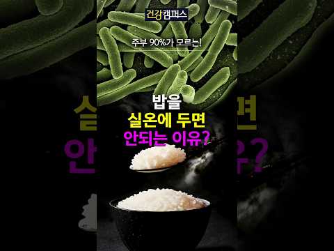 밥을 실온에 보관하면 절대로 안되는 이유?