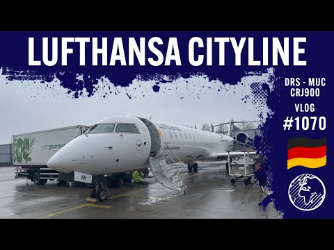 Lufthansa Cityline CRJ900 von DRS nach MUC | TripReport | Vlog 1070