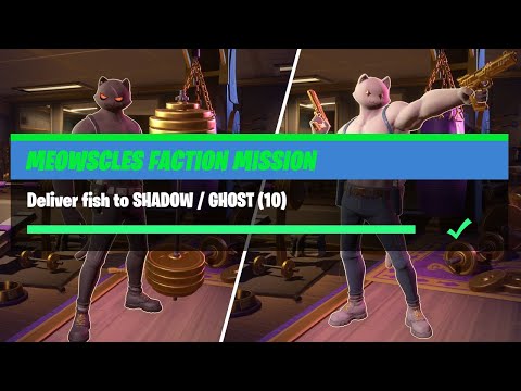 Deliver Fish to SHADOW / Ghost (10) - Fortnite Meowscles Faction Mission