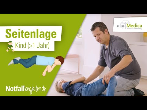 Stabile Seitenlage bei Kindern über 1 J - Erste Hilfe bei Babys und Kindern – Notfallbegleiter 42