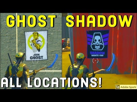 Deface Ghost or Shadow recruitment posters All Locations! - Deadpool Challenges Week 6