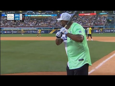 David Ortiz Full at bat in the 2022 MLB All Star Celebrity softball game
