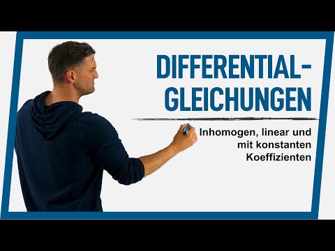 Differentialgleichung inhomogen linear mit konstanten Koeffizienten | Mathe by Daniel Jung