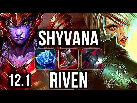 SHYVANA vs RIVEN (TOP) | Rank 1 Shyvana, 800K mastery | EUW Master | 12.1