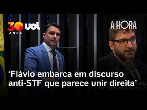 Flávio Bolsonaro aposta em discurso anti-STF que parece unir a direita | Tiago Mali