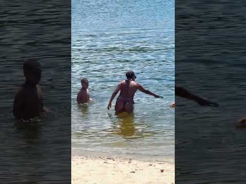 BRAZILIAN BEACH, Sao Paulo, Brazil 🌊💛 #shorts