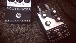 Video thumbnail for Arc Effects Soothsayer & Moog MF Minifooger Delay "In Room" by Jeremy Varao
